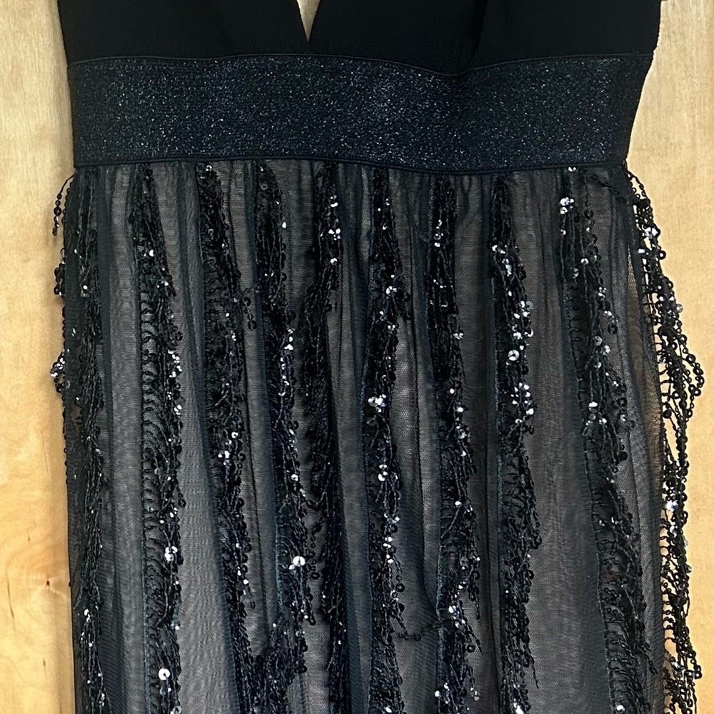 Cosmopolitan Black Dress with Nude Lining